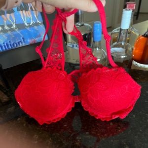 Red PINK racer back Bra